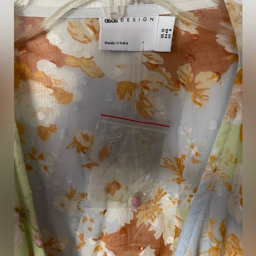 ASOS Design Shirred Waist Open Back Maxi Dress - Picture 6 of 6